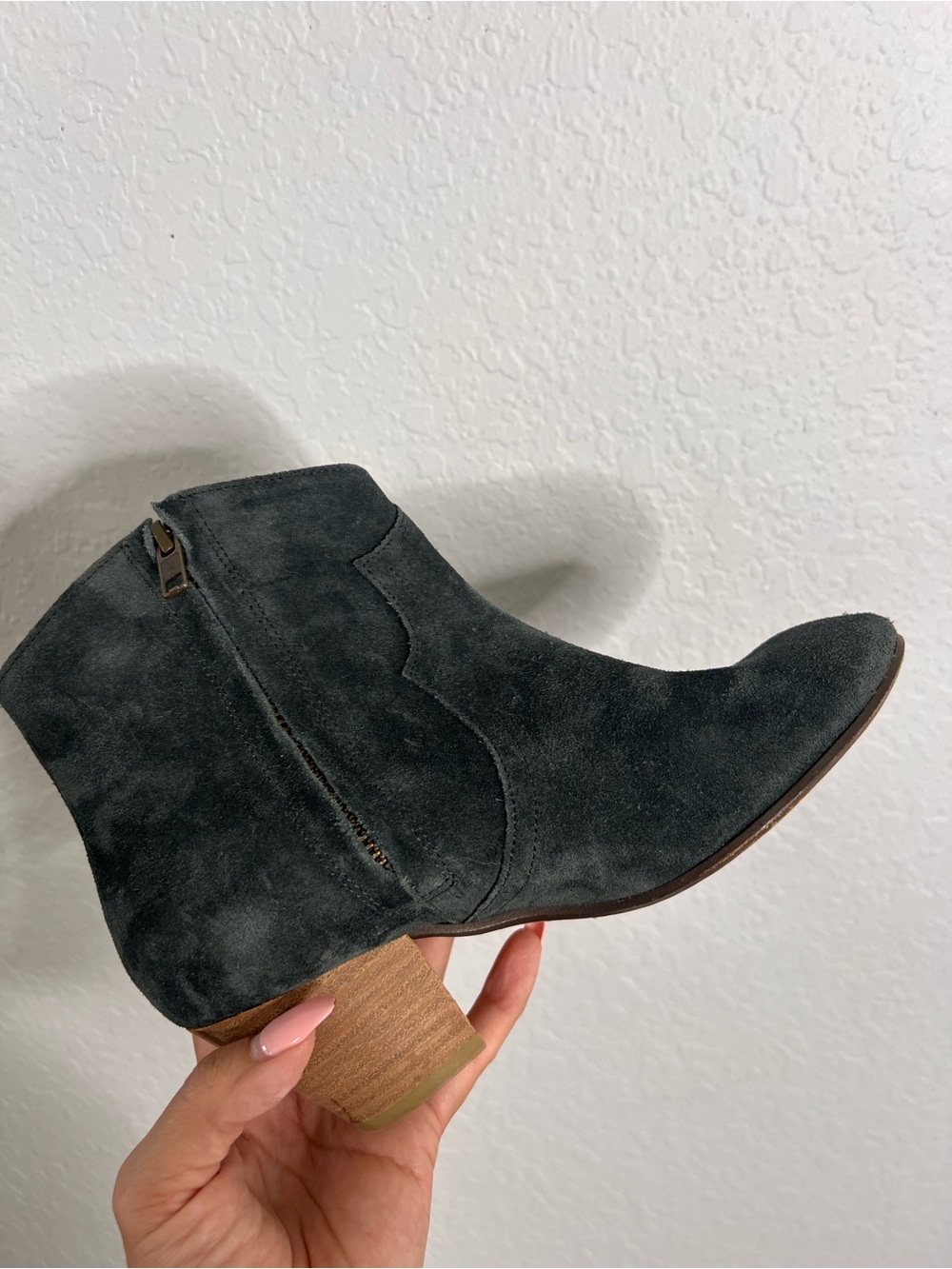 ISABEL MARANT Dicker Suede Cowboy Ankle Boots Women Size 5 Western Bootie - Picture 14 of 14